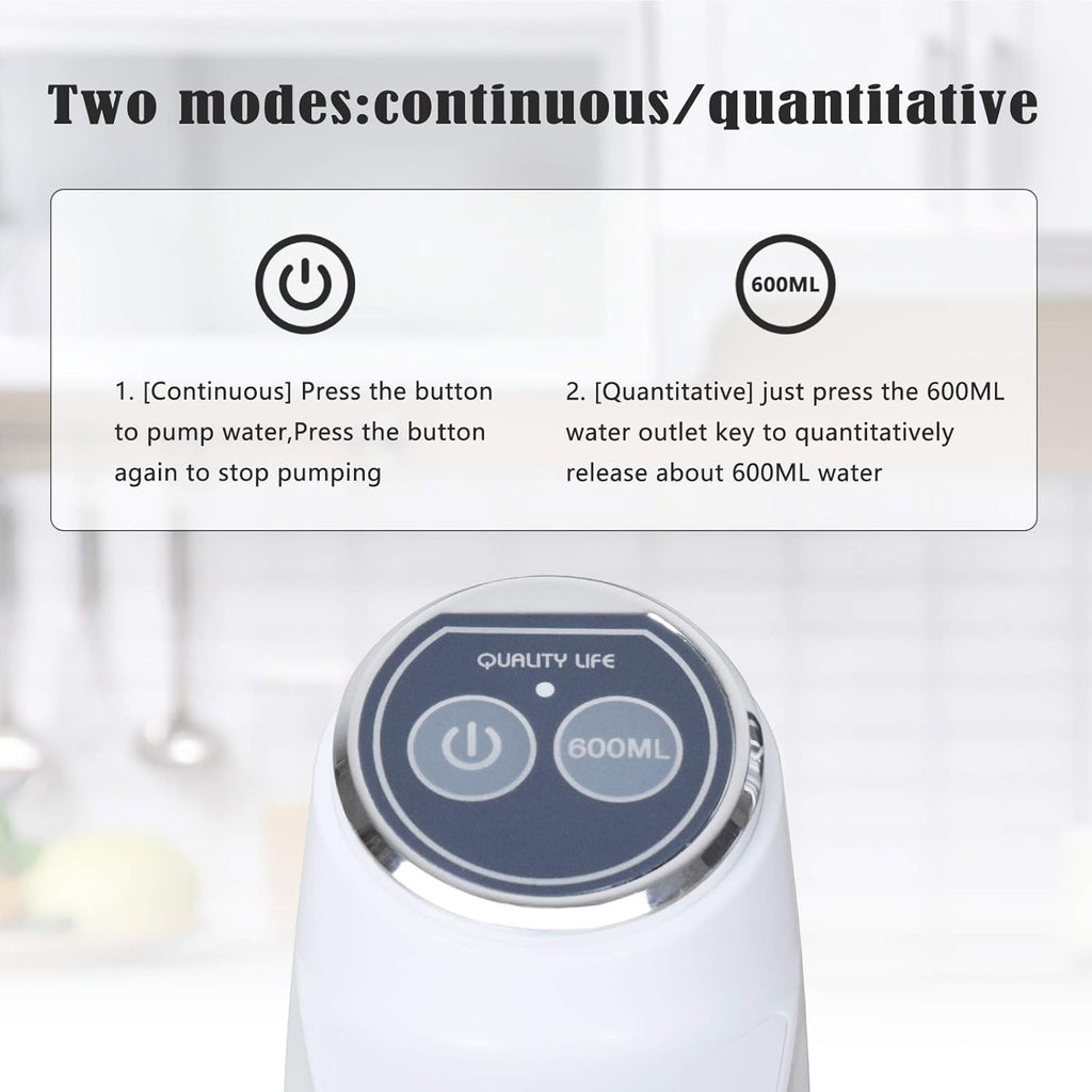 Touch Intelligent Electric Water Pump – Rechargeable Automatic Dispenser For Bottled Water With One -Touch