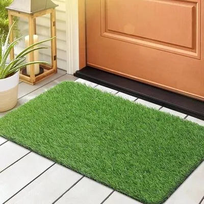 Green Grass Door Mat for Home Entrance