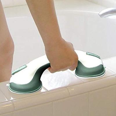 Safety Grab Bar Suction Cup White Green Bathroom Use
