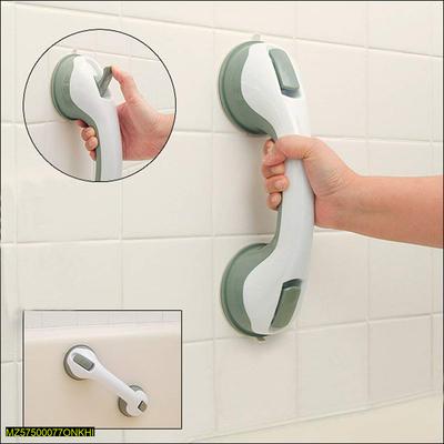 Safety Grab Bar Suction Cup White Green Bathroom Use