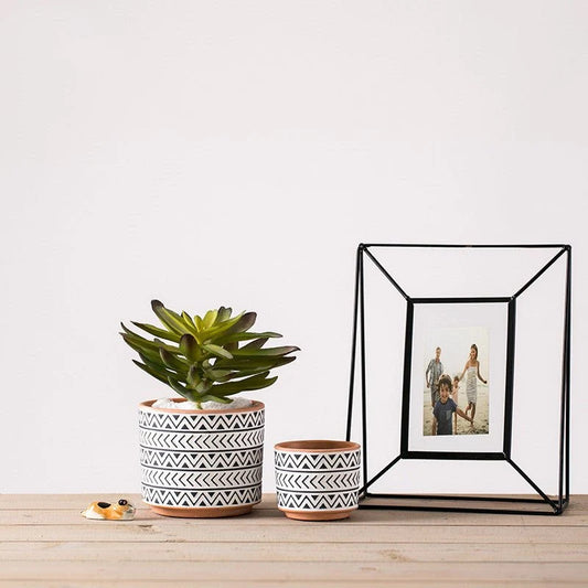 Ceramic Flower Pots Nordic Style Geometric Flower Pots